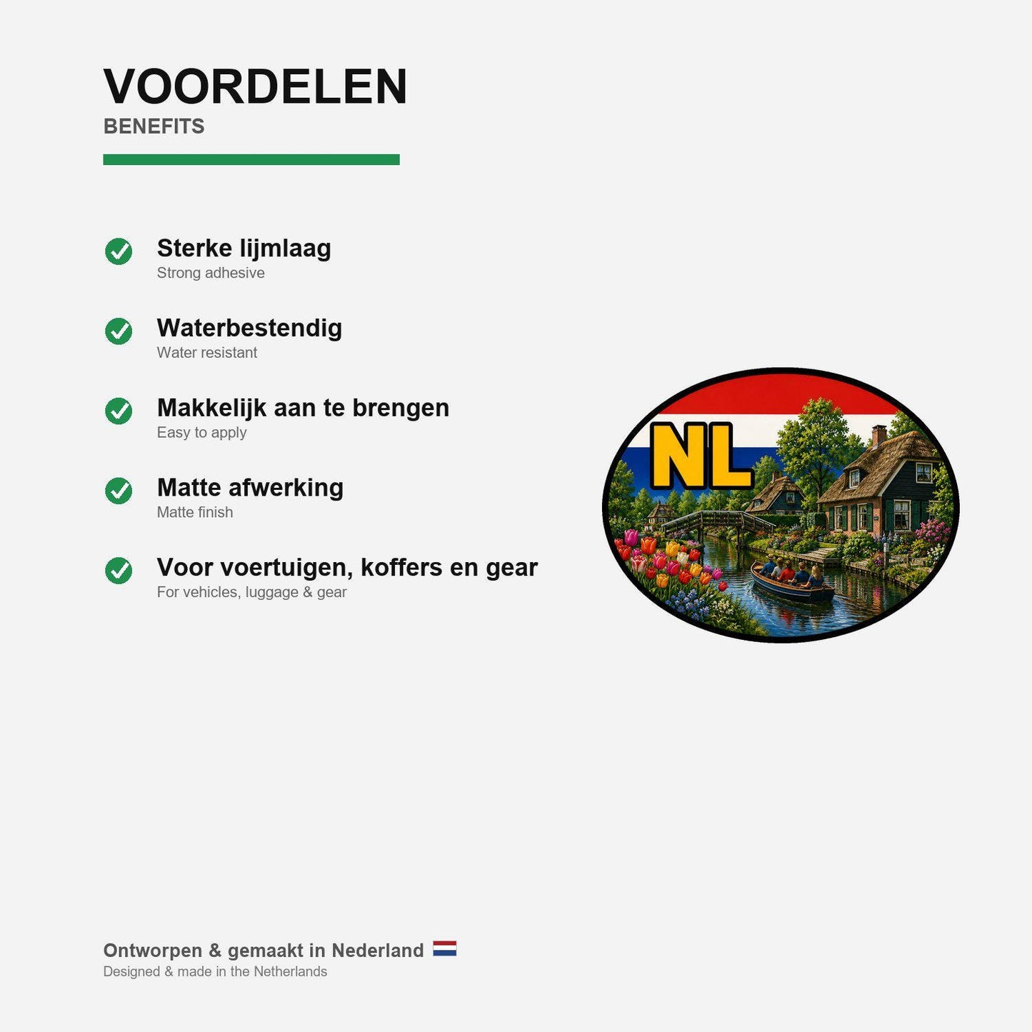 Giethoorn Sticker, Waterproof Premium Matte Vinyl Decal, Netherlands City Travel Souvenir Sticker