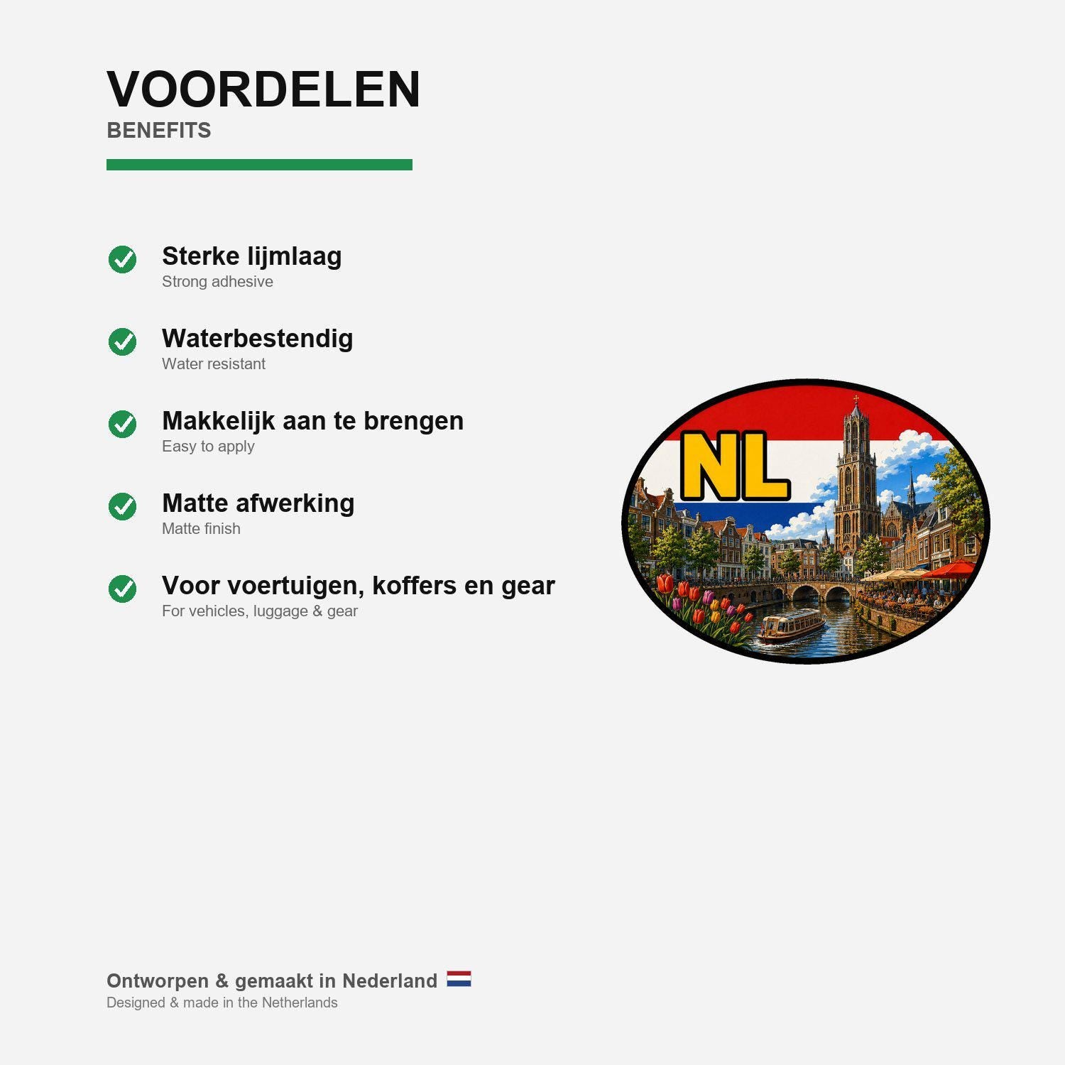 Utrecht Sticker, Waterproof Premium Matte Vinyl Decal, Netherlands City Travel Souvenir Sticker