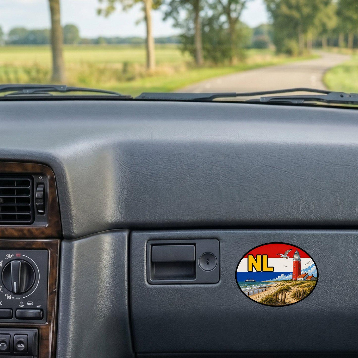 Texel Variant 2 Sticker, Waterproof Premium Matte Vinyl Decal, Netherlands City Travel Souvenir Sticker