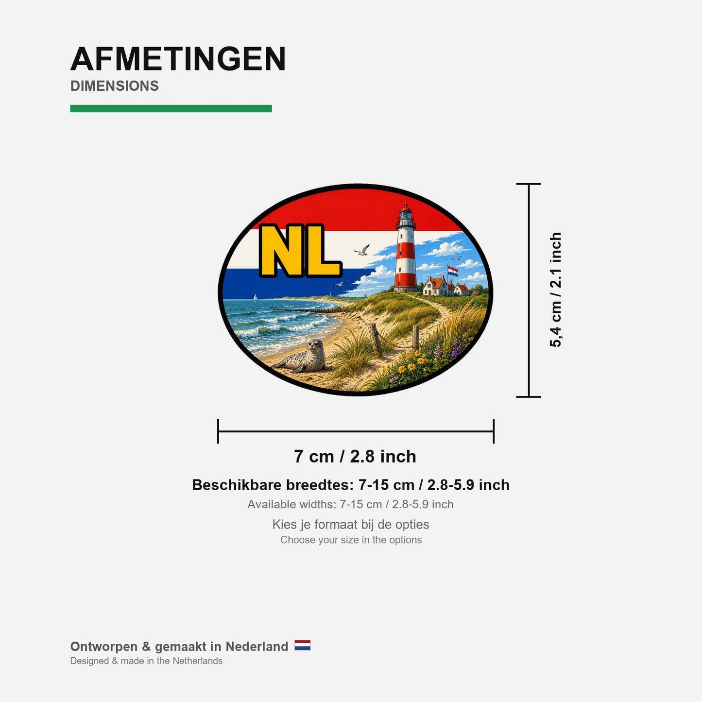 Texel Sticker, Waterproof Premium Matte Vinyl Decal, Netherlands City Travel Souvenir Sticker
