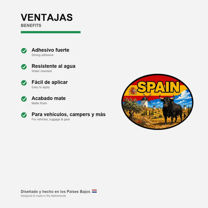 Andalusia Spain Sticker, Waterproof Premium Matte Vinyl Decal, City Travel Souvenir Sticker