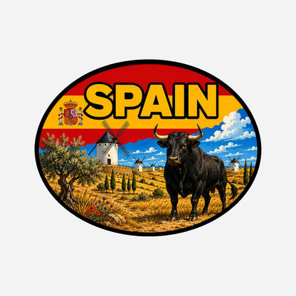 Andalusia Spain Sticker, Waterproof Premium Matte Vinyl Decal, City Travel Souvenir Sticker