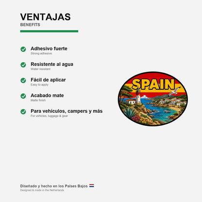 Costa Brava Spain Sticker, Waterproof Premium Matte Vinyl Decal, City Travel Souvenir Sticker