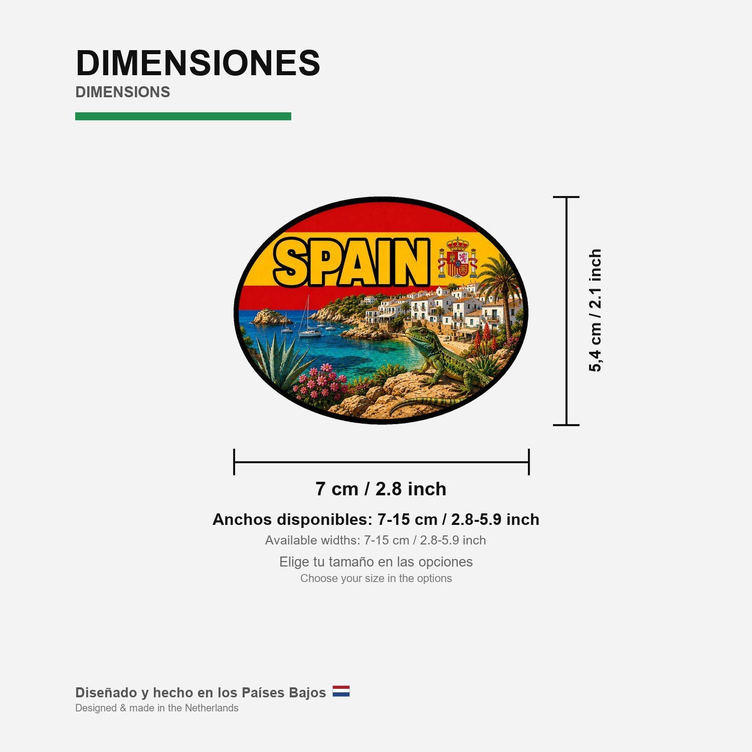 Costa Del Sol Spain Sticker, Waterproof Premium Matte Vinyl Decal, City Travel Souvenir Sticker