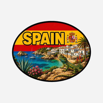 Costa Del Sol Spain Sticker, Waterproof Premium Matte Vinyl Decal, City Travel Souvenir Sticker