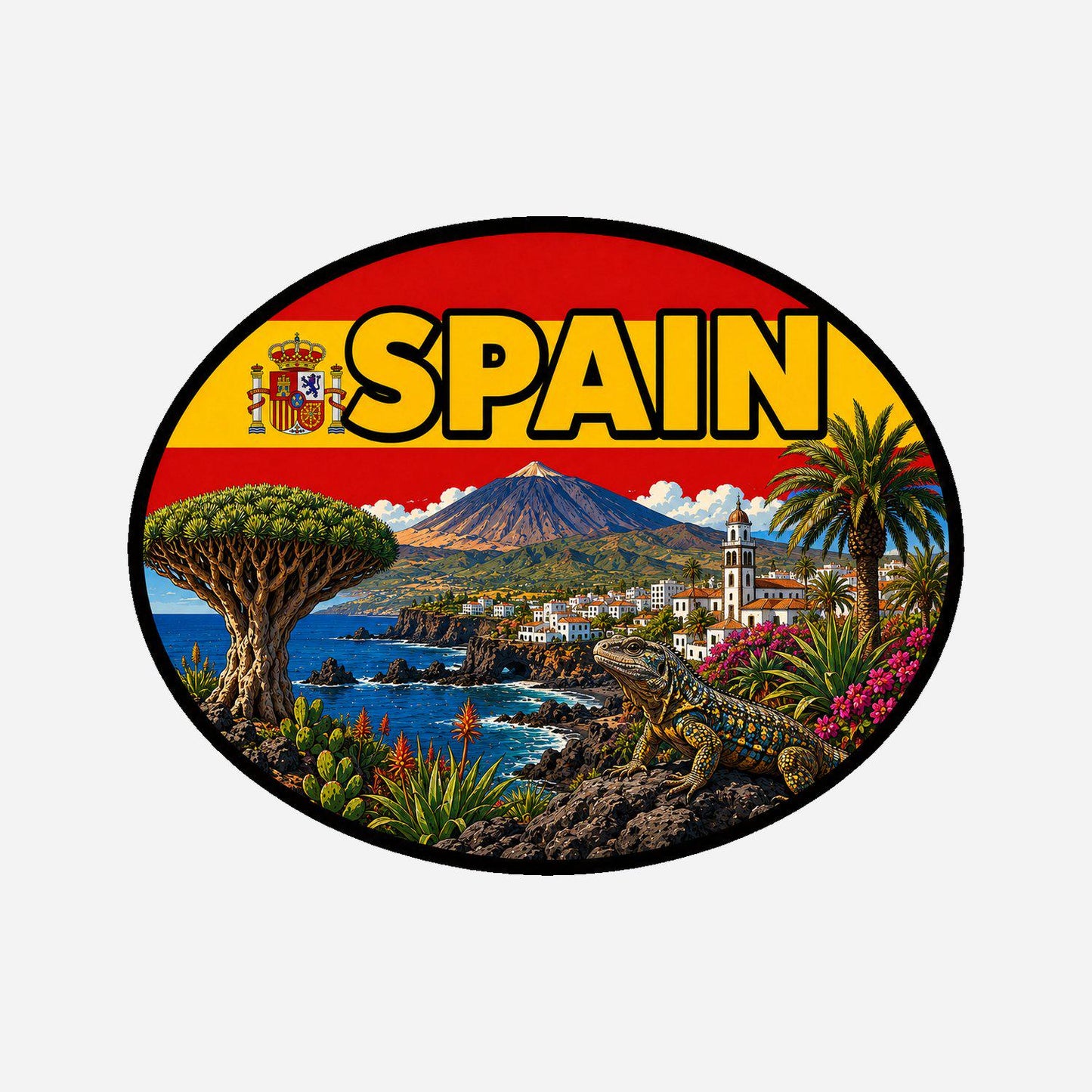 Mallorca Spain Sticker, Waterproof Premium Matte Vinyl Decal, City Travel Souvenir Sticker
