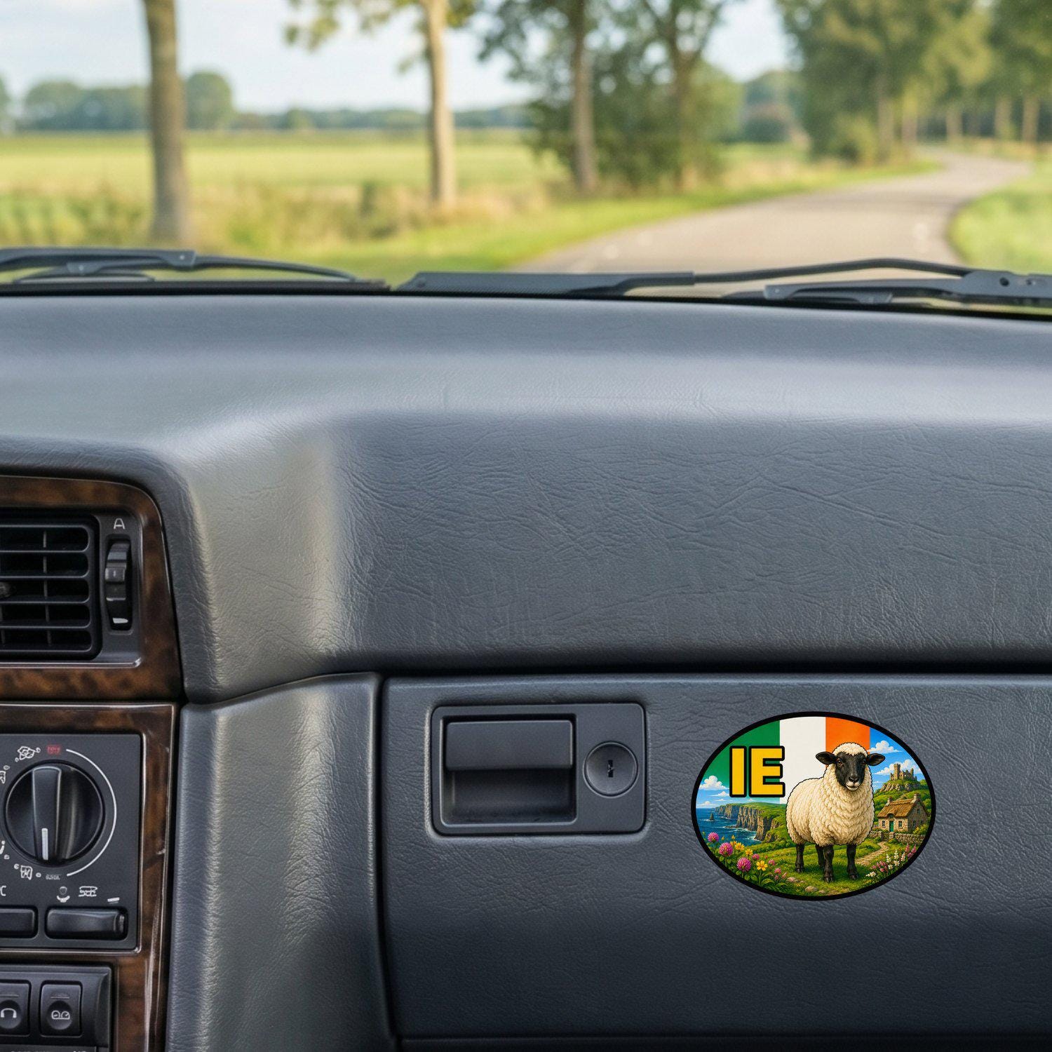 Ireland Country Code Sticker, Waterproof Premium Matte Vinyl Decal, Camper Caravan Vehicle Sticker