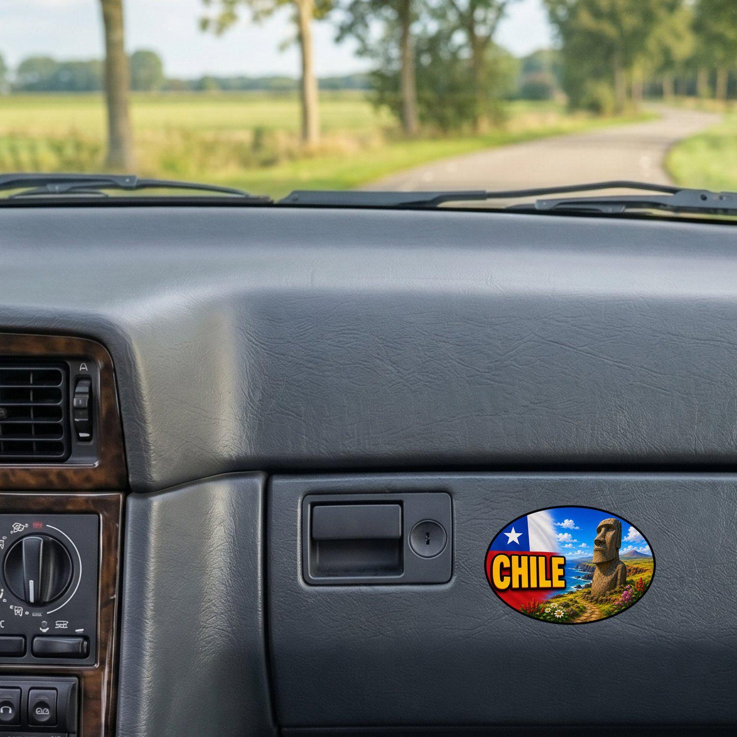 Chile Country Code Sticker, Waterproof Premium Matte Vinyl Decal, Camper Caravan Vehicle Sticker