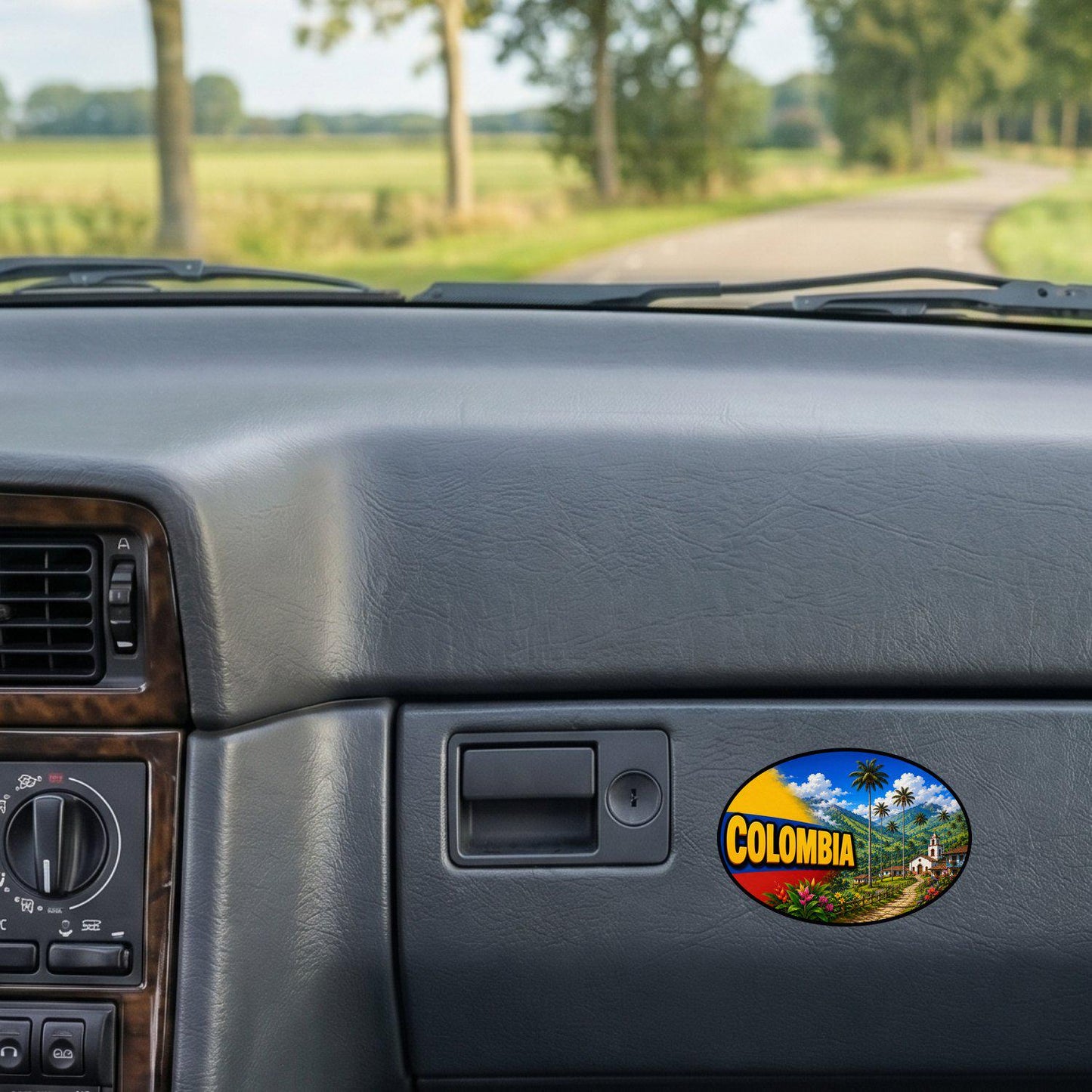 Colombia Country Code Sticker, Waterproof Premium Matte Vinyl Decal, Camper Caravan Vehicle Sticker