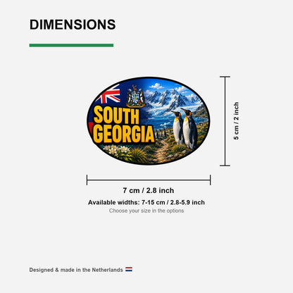 South Georgia Sticker, Waterproof Premium Matte Vinyl Decal, Island Beach Travel Souvenir Sticker