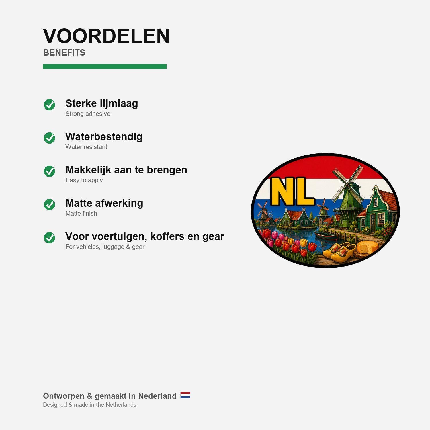 Zaanse Schans Sticker, Waterproof Premium Matte Vinyl Decal, Netherlands City Travel Souvenir Sticker