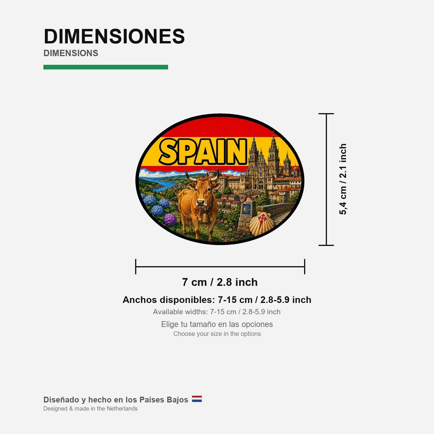 Castilla Y León Spain Sticker, Waterproof Premium Matte Vinyl Decal, City Travel Souvenir Sticker