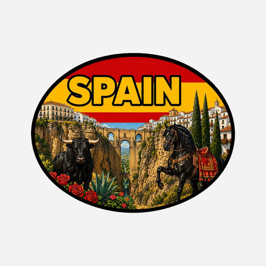 Picos Europa Spain Sticker, Waterproof Premium Matte Vinyl Decal, City Travel Souvenir Sticker